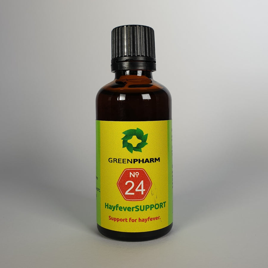 HayfeverSUPPORT bottle label