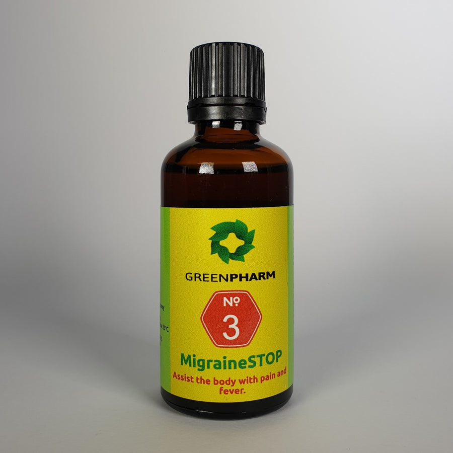 MigraineSTOP bottle label