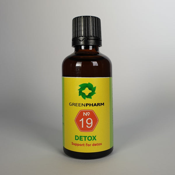 DETOX bottle label