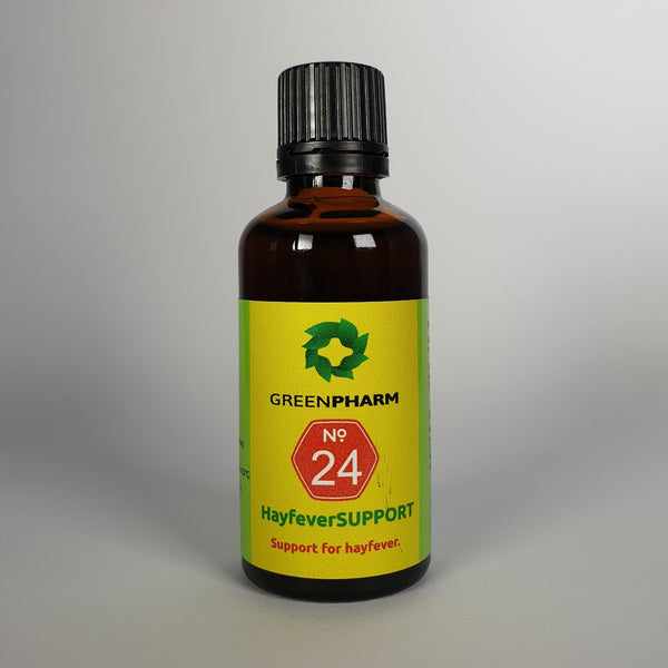 HayfeverSUPPORT bottle label