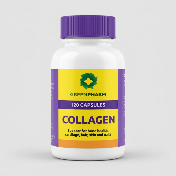 Collagen product photo with centred square framing